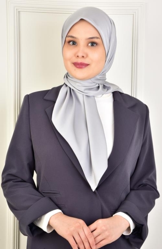 BURDEN İPEK - Soft Rayon Plain Scarf Grey BURDEN İPEK - Soft Rayon Plain Scarf Grey
