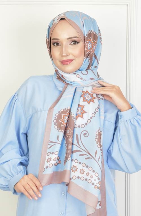 BURDEN İPEK - Stella Soft Pamuksu Desenli Şal Taş