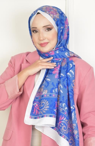 BURDEN İPEK - Sun Soft Pamuksu Desenli Şal Ekru