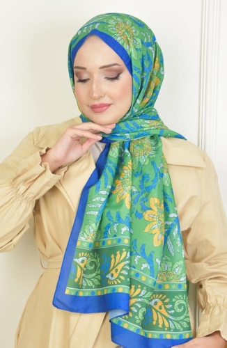 BURDEN İPEK - Sun Soft Pamuksu Desenli Şal Saks