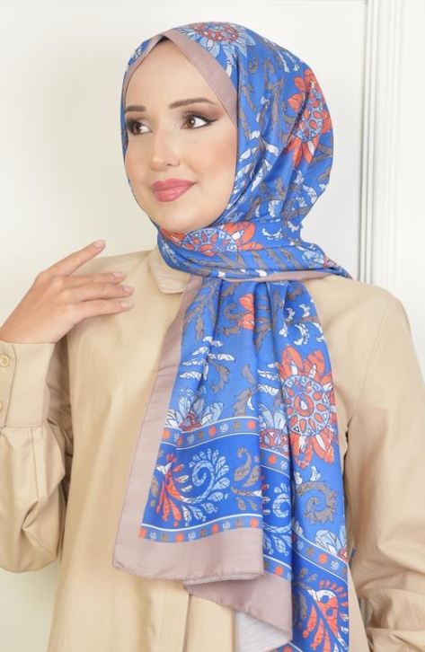 BURDEN İPEK - Sun Soft Pamuksu Desenli Şal Sütlü Kahve BURDEN İPEK - Sun Soft Pamuksu Desenli Şal Sütlü Kahve