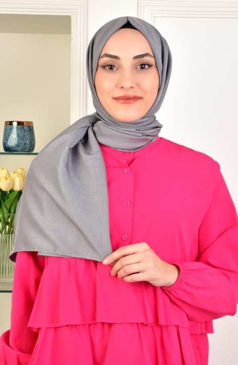 BURDEN İPEK - Vanessa Shawl Anthracite BURDEN İPEK - Vanessa Shawl Anthracite