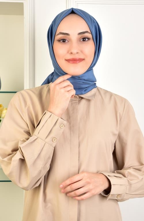 BURDEN İPEK - Vanessa Shawl Indigo BURDEN İPEK - Vanessa Shawl Indigo