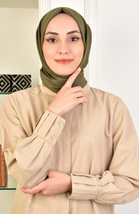 BURDEN İPEK - Vanessa Shawl Khaki BURDEN İPEK - Vanessa Shawl Khaki