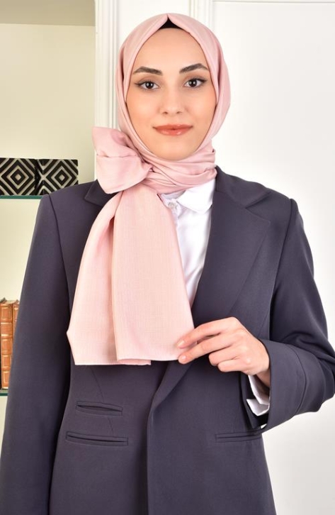 BURDEN İPEK - Vanessa Shawl Light Powder BURDEN İPEK - Vanessa Shawl Light Powder