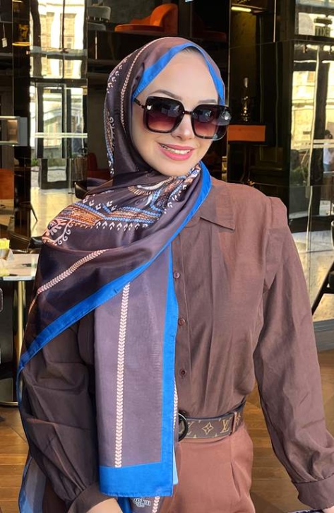 BURDEN İPEK - Zambak Vual Desenli Şal Saks